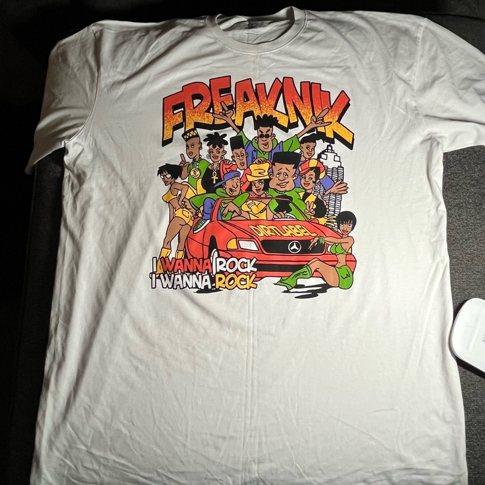 The Dirt Label White T Shirt Freaknik Graphic Men’s XXXL